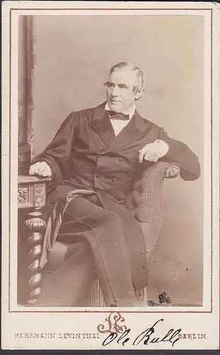 Ole Bull (1810-1880) - violonist composer Komponist Norway Norge / Portrait CDV Foto Photo vintage