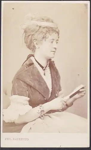 Marie von Rabatinsky (1844 - nach 1886) - Opernsängerin Wien Oper Singer Sängerin / Portrait CDV Foto Photo vi