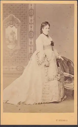 Marie Straßmann (1827-1892) - Schauspielerin Wien Fürstenfeld Berlin München / Portrait CDV Foto Photo vintage