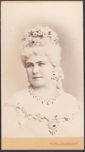 Marie Geistinger (1836-1903) - Schauspielerin Opernsängerin Sopran Soprano Graz Klagenfurt Wien Theater Oper /
