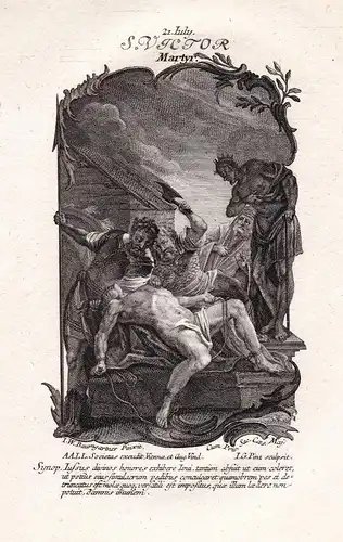 21. Iuly. S. Victor - Victor de Marseille / Viktor / Märtyrer martyr 21. Juli / Saint Heiliger Holy Card Heili
