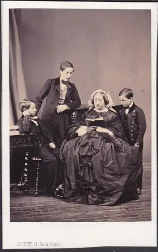 Gabrielle de Reilhac (1822-1878) Comtesse de Saint-Roman / Portrait CDV Foto Photo vintage noblesse Adel