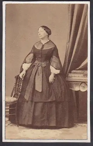 Marie Clementine Curial (1810 - 1889) Marquise de Saint-Clou / Portrait CDV Foto Photo vintage noblesse Adel
