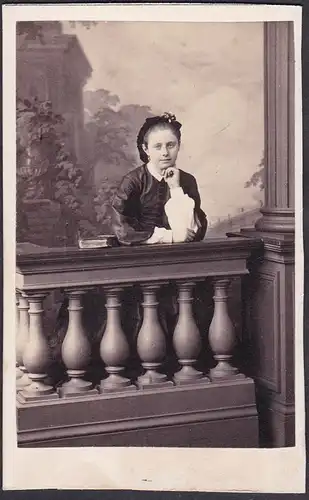 Pauline de Galwey (1850 - 1888) Comtesse Arthur de Fleurieu / Portrait CDV Foto Photo vintage noblesse Adel