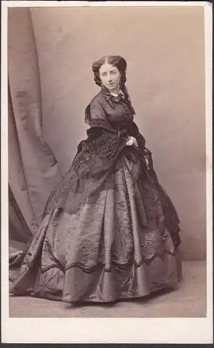 Madame Ratisbonne / Portrait CDV Foto Photo vintage noblesse Adel