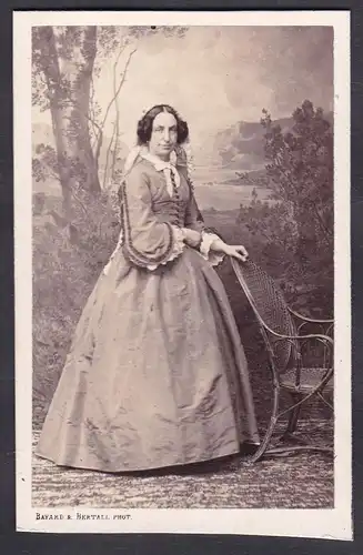 Marie Laurette de Troussel Marquise de Noe (1808-1898) Demi-soeur de Leon d'Merrey / Portrait CDV Foto Photo v