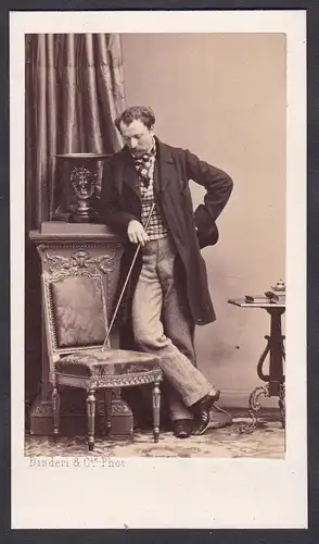 Anselme Rene de Mailly-Chalon (1827-1870) Comte de Mailly / Portrait CDV Foto Photo vintage noblesse Adel