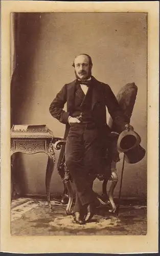 Comte d'Agoult / Portrait CDV Foto Photo vintage noblesse Adel