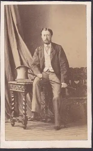 Comte Edouarde de Fleurieu / Portrait CDV Foto Photo vintage noblesse Adel