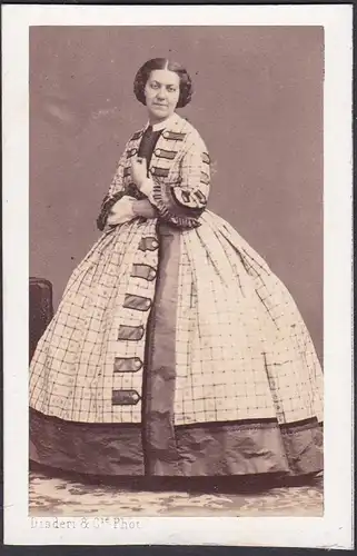Marie Louise O'Conner (1827-1916) Comtesse de Bouillé Marquise / Portrait CDV Foto Photo vintage noblesse Adel