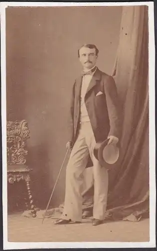 Marquis de Gallard / Portrait CDV Foto Photo vintage noblesse Adel