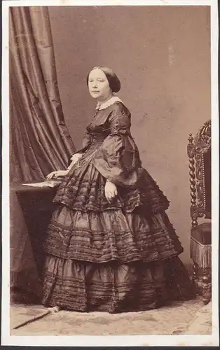 Philiberte de Droullin de Menilglaise (1815-1894) Marquise de Pleurre / Portrait CDV Foto Photo vintage nobles