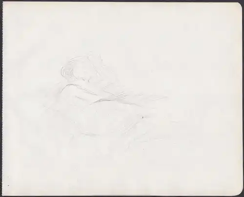 (Skizze einer Frau) - sketch / woman / femme / Zeichnung dessin drawing