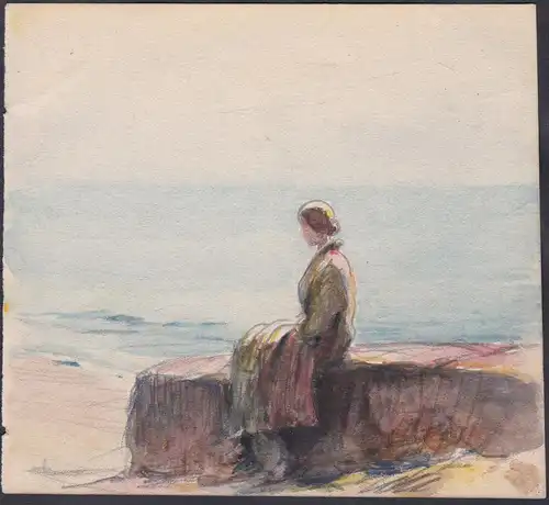 (Eliane Ricard-Cordingly im Hintergrund) - Tochter des Künstlers, Eliane Ricard-Cordingly (1913-1945) / daught