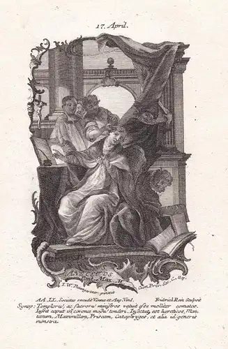 S. Anicetus Pont. Max M. - Heiliger Anicetus / Pope Anicetus of Rome / Saint / 17. April -  Heiligenbild Holy