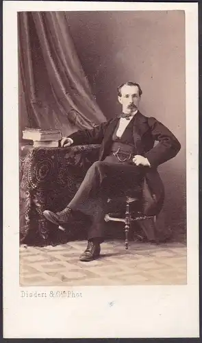 Comte de Solage / Portrait CDV Foto Photo vintage noblesse Adel