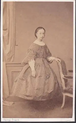 Helene d'Aoust (1849 - 1888) Marquise de Barbentane / Portrait CDV Foto Photo vintage noblesse Adel