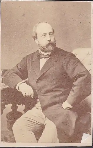Henri d'Artois (1820 - 1883) Bourbon, Comte de Chambord Chateau Frohsdorf, Lanzenkirchen / Portrait CDV Foto P