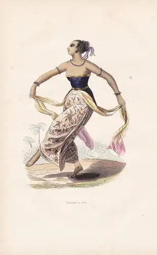 Danseuse a Java - Java island dancer Tänzerin / Indonesia Indonesien / costume Trachten costumes
