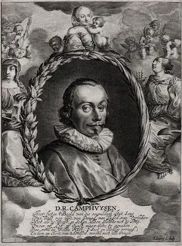D. R. Camphuysen - Dirk Raphaelszoon Camphuysen  (1586-1627) Dutch poet painter Portrait