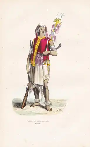 Guerrier de Timor (Amfoang) - Timor man / island Insel / warrior / Indonesia Indonesien costumes Trachten