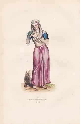 Jeune Fille des Monts Himalays (Asie) - Himalaya woman Asien Asia costumes Trachten