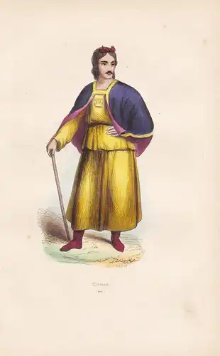 Thibetain (Asie) - Tibetan man Tibet China Asia Asien Asie costume Trachten costumes