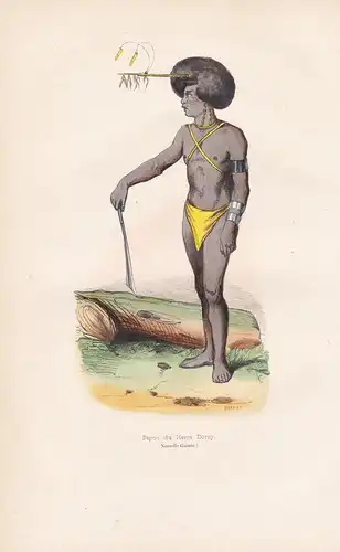 Papou du Havre Dorey (Nouvelle Guinée) - Dorey Island / Indigenous / New Guinea / native / costume Trachten co