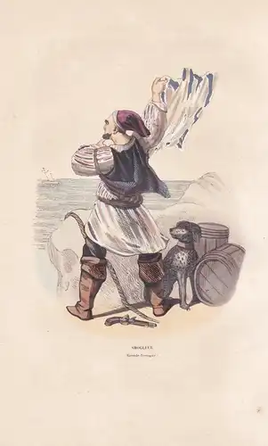 Smogleur (Grande-Bretagne) - smuggler Schmuggler Great Britain England costume Trachten costumes