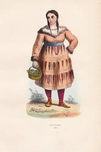 Kamtchadale (Asie) - Kamtchatka Kamtschatka woman Frau costume Trachten costumes