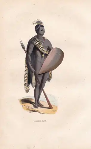 Guerrier Cafre - Kaffir Warrior Africa Afrika costume Trachten costumes