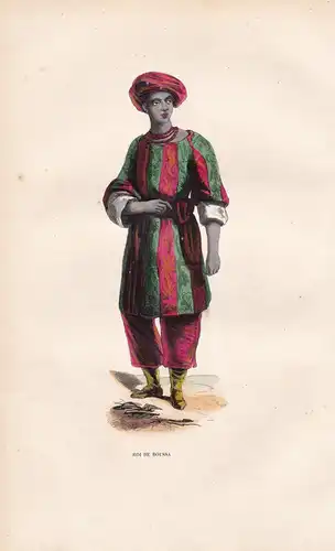 Roi de Boussa - Bussa Nigeria Afrika Africa König king Tracht Trachten costumes Grafik