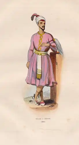 Groom a Calcuta (Asie.) - Calcutta Kolkata / Indian man / India Indien Asia Asien costume Trachten costumes