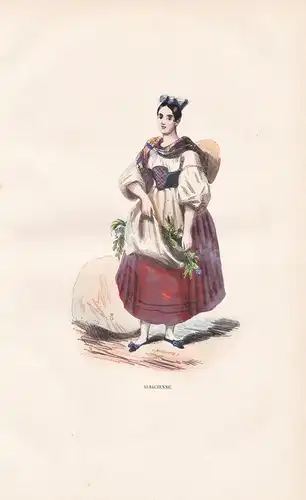 Alsacienne - Elsass Alsace / woman femme / costume Trachten costumes