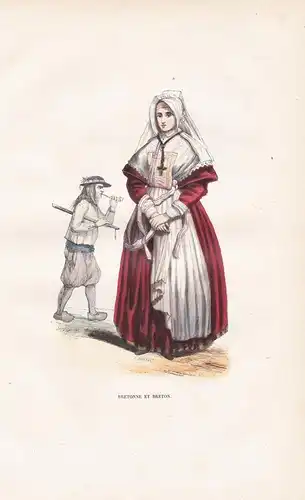 Bretonne et Breton - Bretons / Bretagne / costume Trachten costumes