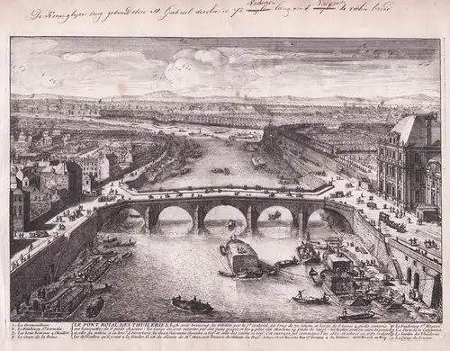 Le Pont Roial des Thuileries... - Paris Seine Pont Royal Tuileries architecture Architektur