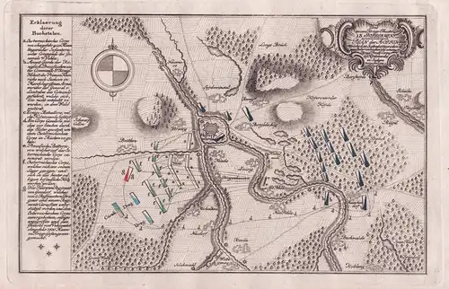 Plan der Action welche d. 25 Septemb. 1759 (...) bey Hoyerswerda in Sachsen vorgefallen. - Hoyerswerda / Sachs
