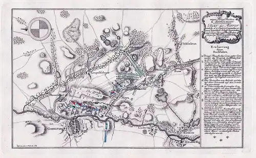 Plan der Action, welche d. 7. Sept.:1757...bey Moys ohnweit Görlitz vorgefallen. - Görlitz / Zgorzelec / Ujazd