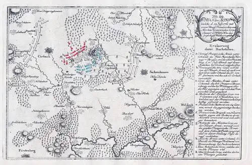 No: 29 - Plan der Action welche d. 10. July. 1760  (...) ohnweit Corbach in der Grafschafft Waldeck vorgefalle