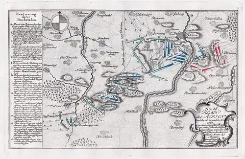 No: 25 - Plan der Action welche d. 20. un 21. Nov. 1759  (...) bey Maxen ohnweit Dippoldiswalde in Sachsen vor