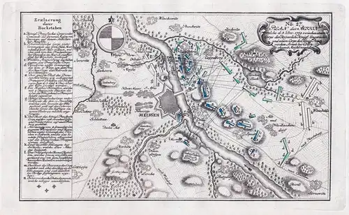 No: 27 - Plan der Action welche d. 3. Dec. 1759  (...) bey Cölln ohnweit Meissen vorgefallen. - Meißen / Meiss