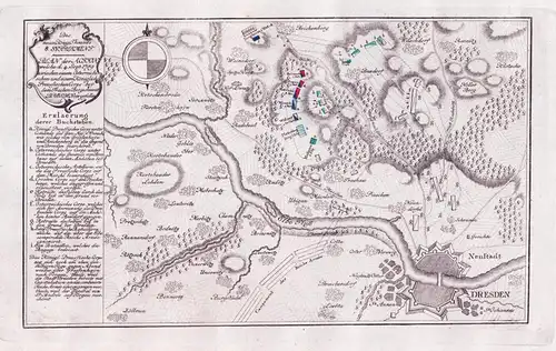 Plan der Action welche d. 4. Sept:1759... Dresden vorgefallen. - Dresden / Sachsen