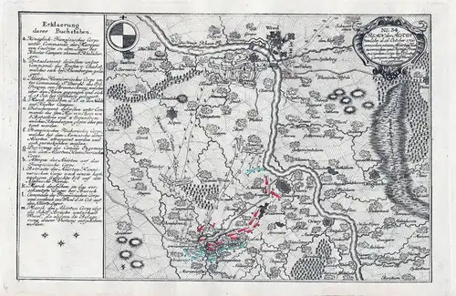 No: 34 - Plan der Action welche d. 16. October. 1760  (...) bey Closter Campen ohnweit Wesel vorgefallen. - Kl
