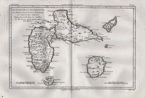Les Isles de la Guadeloupe, de Marie Galante, de la Desirade, et celles des Saintes: Colonie Francoise dans le