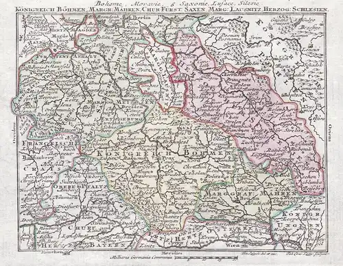 Boheme, Moravie, Saxonie, Lusace, Silesie / Königreich Böhmen, Margr: Mähren, Fürst. Saxen, Marg: Lausnitz, He