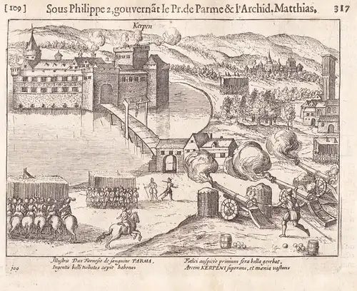 Kerpen - Kerpen Belagerung van 1579 Nordrhein-Westfalen / Zeigt die Belagerung von Kerpen durch den Prinzen vo