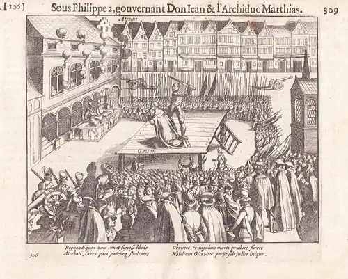 Atrecht - Utrecht execution of Nicolas Gosson Holland Nederland Netherlands Niederlande / Shows the execution
