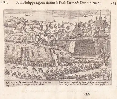 Gandt - Gent Vlaanderen Belgique Belgium Belgien / Depicts the siege of Ghent by Parma in 1583-84