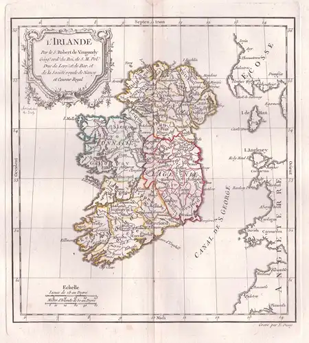 L'Irlande. - Ireland Irland island Karte map