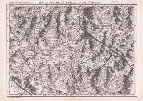 Environs de Monstier et de Morges - Morgex Bourg-Saint-Maurice Moutiers Aostatal Savoie Savoia  Italy Italia I